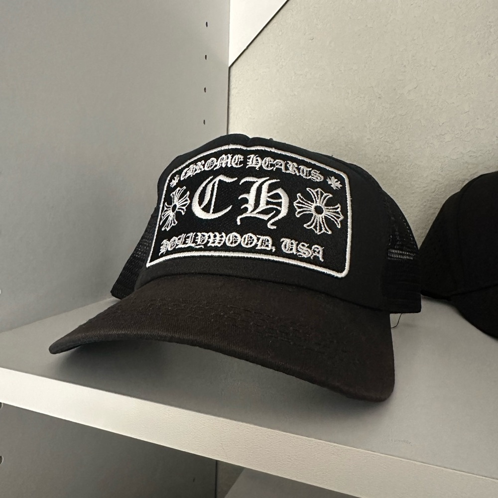 Chrome Hearts Black Trucker Hat